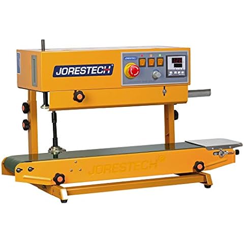 JORESTECH Industrial Continuous Band Sealer for Plastic & Laminated Bags Horizontal/Vertical with Upgraded Digital Temperature Control CBS-630D Cover