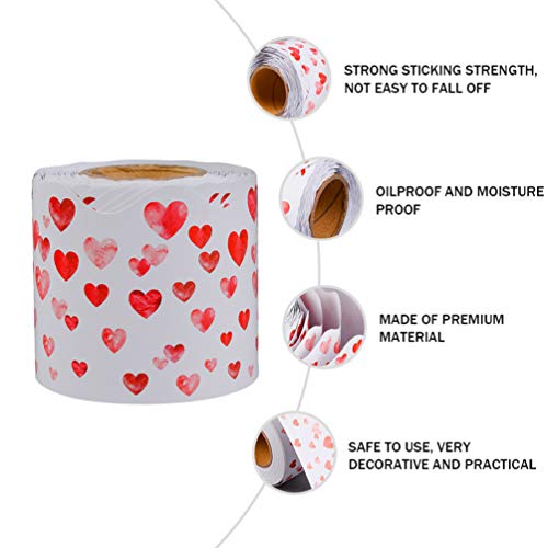 STOBOK 1 Rolo Boletim Do Dia Dos Namorados Bordas Decorativos de Coração Guarnição de Borda Decalque