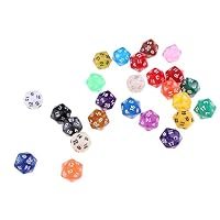 SmartDealsPro Lot de 10 dés polyédriques D20 de couleur aléatoire DND RPG MTG Jeux de table (double couleur SmartDealsPro Lot de 10 dés polyédriques D20 de couleur aléatoire DND RPG MTG Jeux de table (double couleur