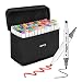 Produktbild BALLSHOP Marker Stifte Set 80 Farbige Twin Marker Graffiti Stifte Graffiti Pen Set Graphic Marker für Anfänger Studenten Manga Kunstler Skizzieren Zeichnen Ausmalen (Weiß)