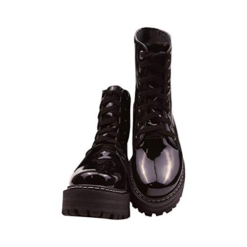 Coturno Feminino Bota Montaria Cano Curto Preta Salto Eleganteria Tamanho:36;Cor:Preto