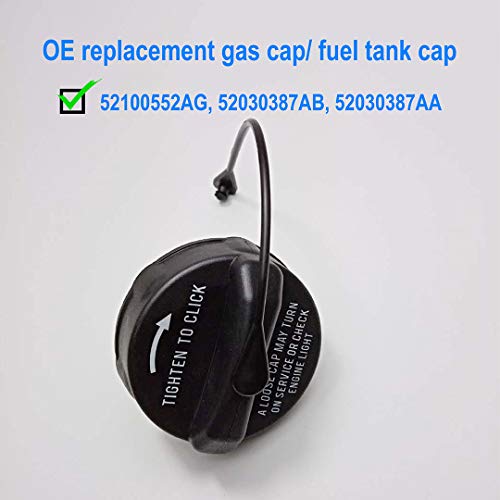 Gas Cap Replace 52100552AG, 52030387AB, 52030387AA for 20032018 Jeep