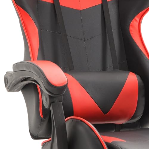 Gaming Chair Office Chair Ergonomic High Back Gaming Chairs Reclining & Height Adjustable Computer Chair with Neck and Lumbar Support, Comfortable Chairs, Black/Red