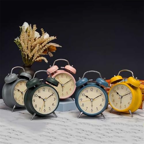 Reloj de cabecera con pilas azul para dormitorio escolar y mesas de estudio 4