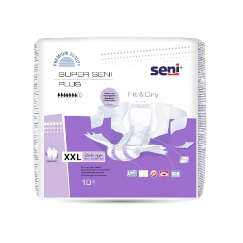 Inkontinenz-Slip für schwere Inkontinenz Seni Windel-Inkontinenzhose Super Seni Plus Nacht (10 Stück) Größe XX-Large