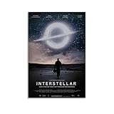 buzaiua Interstellar Poster Classic Movie Film Vintage Cover Für Zimmer, Ästhetische Leinwand-Wandkunst, Schlafzimmer-Dekor Posters 12x18inch(30x45cm)