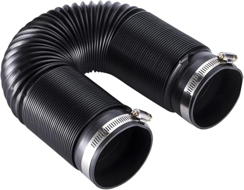 Tuyaux d'admission de voiture 76mm universel conduit de tuyaux flexibles en PVC