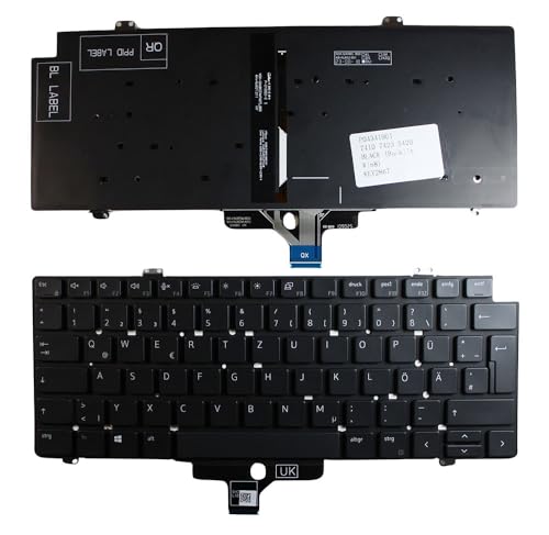 Clavier Dell Latitude 5420 Rugged rétroéclairé allemand noir par Power4Laptops