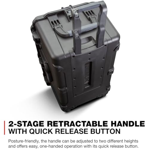 Image of Nanuk 965 Waterproof Hard Case with Wheels - Empty - Black (965-0001)