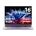 FIREBAT 16-Zoll-Gaming-Laptop, Ryzen 7 H255 Octa-Core (bis zu 4,9 GHz), 32 GB LPDDR5, 1 TB SSD, QHD-Display mit 2,5K-Auflösung und 120 Hz, WLAN 6, hintergrundbeleuchtete Tastatur, Metallgehäuse