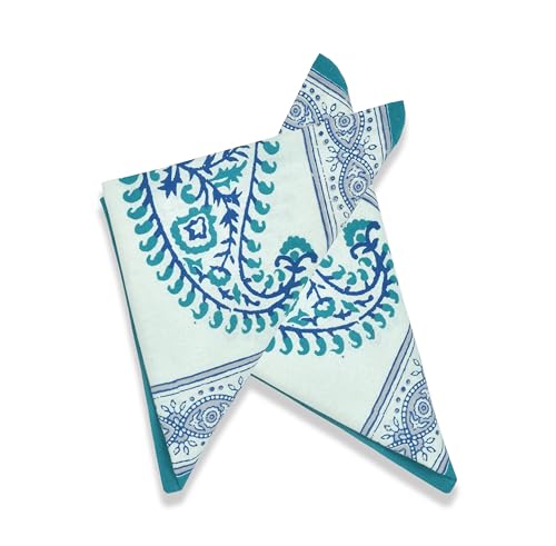 Image of BLOCKS OF INDIA Hand Block Print Cotton Table Napkin (Color 7)