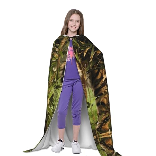 Capa con capucha de tigre para fiestas de máscaras y pasacalles 5