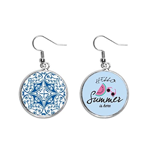 Pendientes de sandía estilo Talavera ideales para tus looks de playa