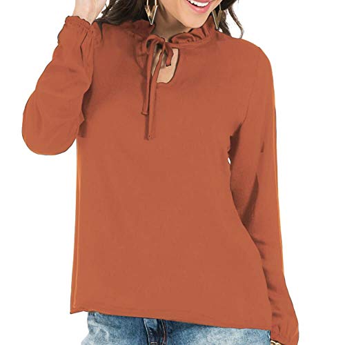 Blusa Feminina Laço na Gola Curcuma