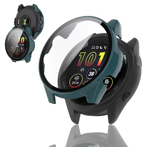 FINEEN garmin forerunner 165 �J�o�[ PC�f�� �����K���X�S�ʕی� �Ή� garmin forerunner 165 ��p �ی�P�[�X �f�U�C���ȒP���t�� �ϏՌ��� �����ߗ� �w��h�~ for �K�[�~�� 165s �P�[�X ���{