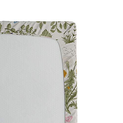 Ambesonne BS_27699_QUEEN Floral Fitted Sheet, Vintage Garden Plants Herbs Flowers Botanical Classic Design Art, Bed Cover thumb #3