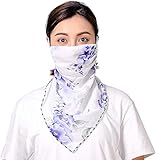 Elastischer Verschluss. Halstuch, Sturmhaube, Bandana, Sonnenschutz, LSF 50 + UV-Schutz, Eisseide, leicht, violett