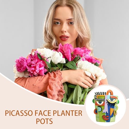 Pot de fleurs abstrait idée cadeau artistique pour aménagement