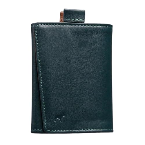 The Frenchie Co. Speed Wallet Mini – Italian Leather RFID Blocking – Green
