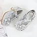 Imagen de Eleasica Princesa Elsasica Zapatos para Niña Tacón Altos Regalo Sandalias de Vestir Antideslizante Punta Cerrada Zapatos de Disfraz Boda Ceremonia Zapatos de Vestir
