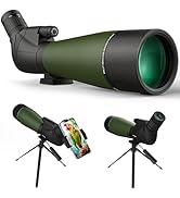 WOZEL 25-75X80/100 Spotting Scopes for Target Shooting - HD Spotter Scope with Tripod Carrying Ba...