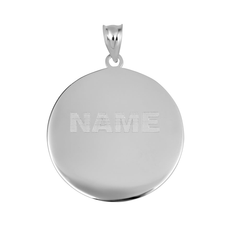 Claddagh Gold Engravable United States Army Officially Licensed Eagle Emblem Medallion Fine Pendant Necklace Real Solid .925 Sterling Silver2