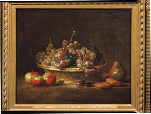 Toile Corbeille de Raisins Chardin Décoration Bureau Chic