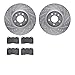 Dynamic Friction Company Front Brake Rotors-Drilled and Slotted-Silver with 5000 Euro Ceramic Brake Pads 7602-46021