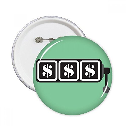 Bouton badge pins machine à sous multicolore grand format veste sac accessoire mode