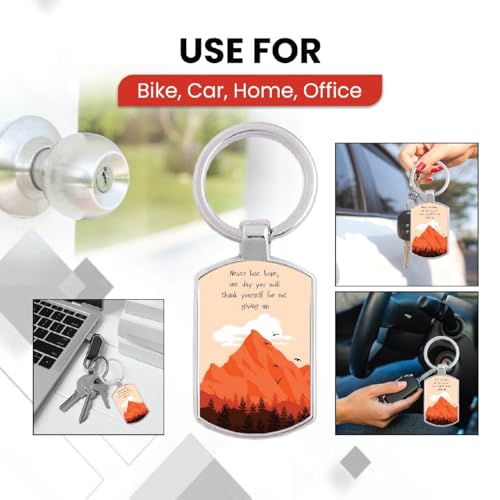 Image of Premium Printed Metal Keychain for Men & Women | High-Definition Artwork Print | Durable Key Ring for Car, Bike, Home & Office Keys | Stylish Decorative Key Holder Gift