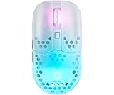 Xtrfy MZ1 Wireless Ultra-Light Wireless Gaming Mouse, 2.4 GHz Radio, Exclusive Shape for Optimal Sight, RGB Backlight, Rechargeable, White