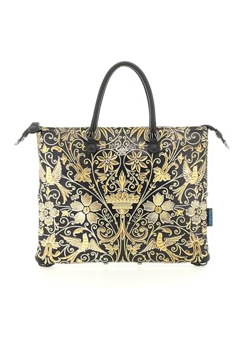 Borsa G3 Plus M Trip sac en cuir premium noir avec motif Versailles