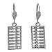 Sabai NYC Nerdtastic Math Geek Abacus Charm Dangle Earrings (Leverback Abacus)