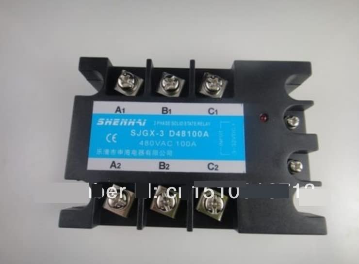MIELEU Relé trifásico 3 Fases DC AC Relé de Estado sólido SSR-60A 60A