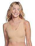 True Everybody By & Co Womens Wide Strap Plunge Bralette Bra, Bare, L 36C-D 38A-B US
