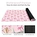 Large Pink Mouse Pad with Bows, 35.4 x 15.7in Full Desk Mat Pink Keyboard Mat Cute Computer Mouse Pad Home Office Supplies Accessories, Non-Slip Rubber Base Extra Large Gaming Mousepad, Girly Décor