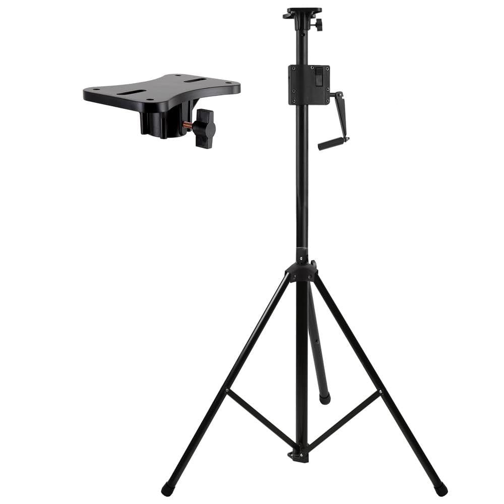 Pyle Universal Speaker Stand Tripod - 4 to 6.5 Ft Sound Equipment Mount Height Adjustable Up to 78.7 Inch for Speakers w/ 35mm Compatible Insert, Perfect for Home, On-Stage or in-Studio Use - PLPTS77