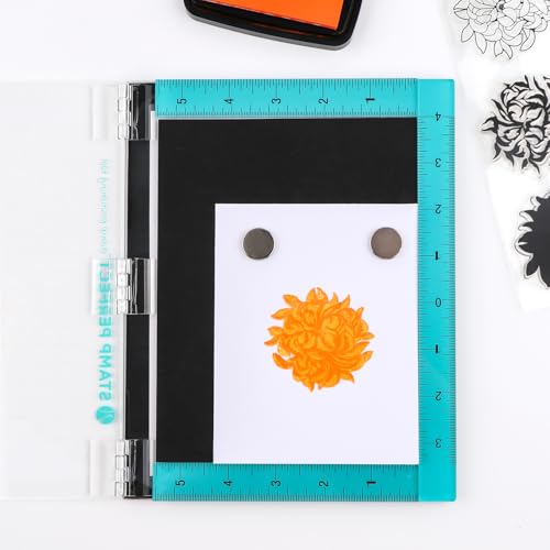 Stamp Platform 7x9inch Stamp Positioning Tool for Accurate Craft Stamping DIY Scrapbooking Card Making Precision Stamping Tool for Paper Card Crafting