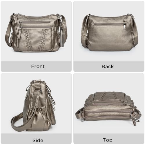 Image of VOLGANIK ROCK Crossbody Bag for Women with Tassel Ladies Soft PU leather Purses and Handbag Pocketbooks