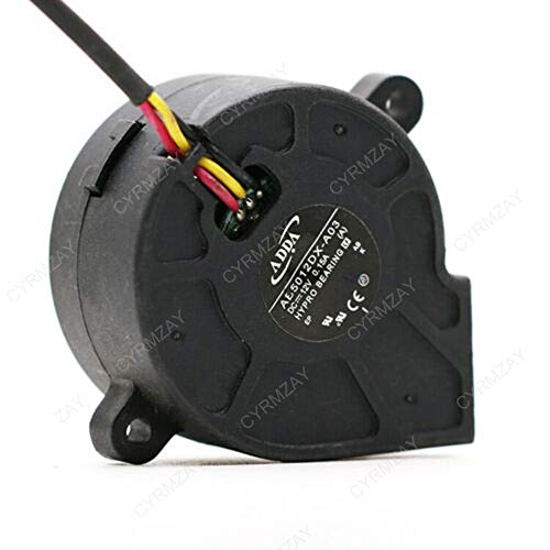 CYRMZAY Kompatibel für ADDA AB5012DX-A03 5025 5CM Turbo Gebläse Lüfter 12V 0.15A Hydraulic Lager Cover