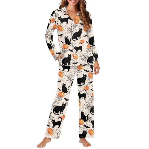 Pajamas for Women Set Long Pants Sleepwear Sets Soft Comfy Night Wear V-Neck Loungewear Cute Pajama House Wear4
