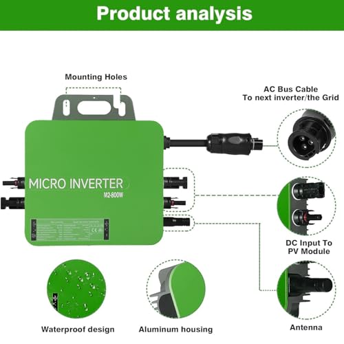 Inversor de conexión a red de 800W con tecnología MPPT solar 3