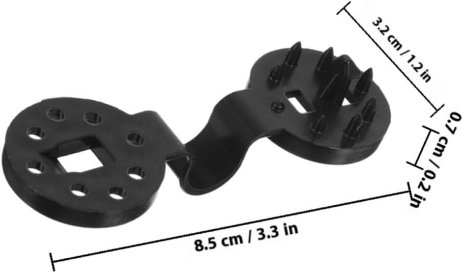 Kichvoe 150pcs round Black Sunshade Clips, Reusable Heavy-duty Net Clamps for Garden Shade Cloth, Non-slip Film Clips for Greenhouse and Outdoor Sunshade Fixing
