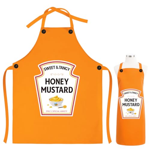 MOVINPE Condiment Apron Sauce Costumes– Halloween Funny Group Outfit &