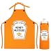 MOVINPE Condiment Apron Sauce Costumes– Halloween Funny Group Outfit & Family Matching Dress Up for Men Women Adults (HONEY MUSTARD)