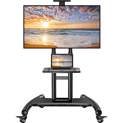 Mobile tv cart for 32-70 inch flat/curved led/lcd/oled tvs rollin…