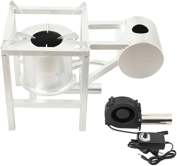 Waste Oil Burner Heater AC 110V Oil Stove Outdoor Hot Cooking Efficient Heating Furnace Burning Tool for Garage, Workshops, Warehouses