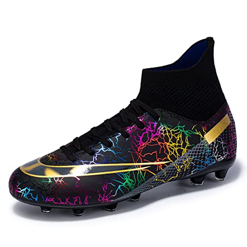 Chaussures De Football Pour Garçons - Crampons Bas - Cuir Synthétique - Semelle Caoutchouc Antidérapante - Pour Terrains Secs Et Herbe