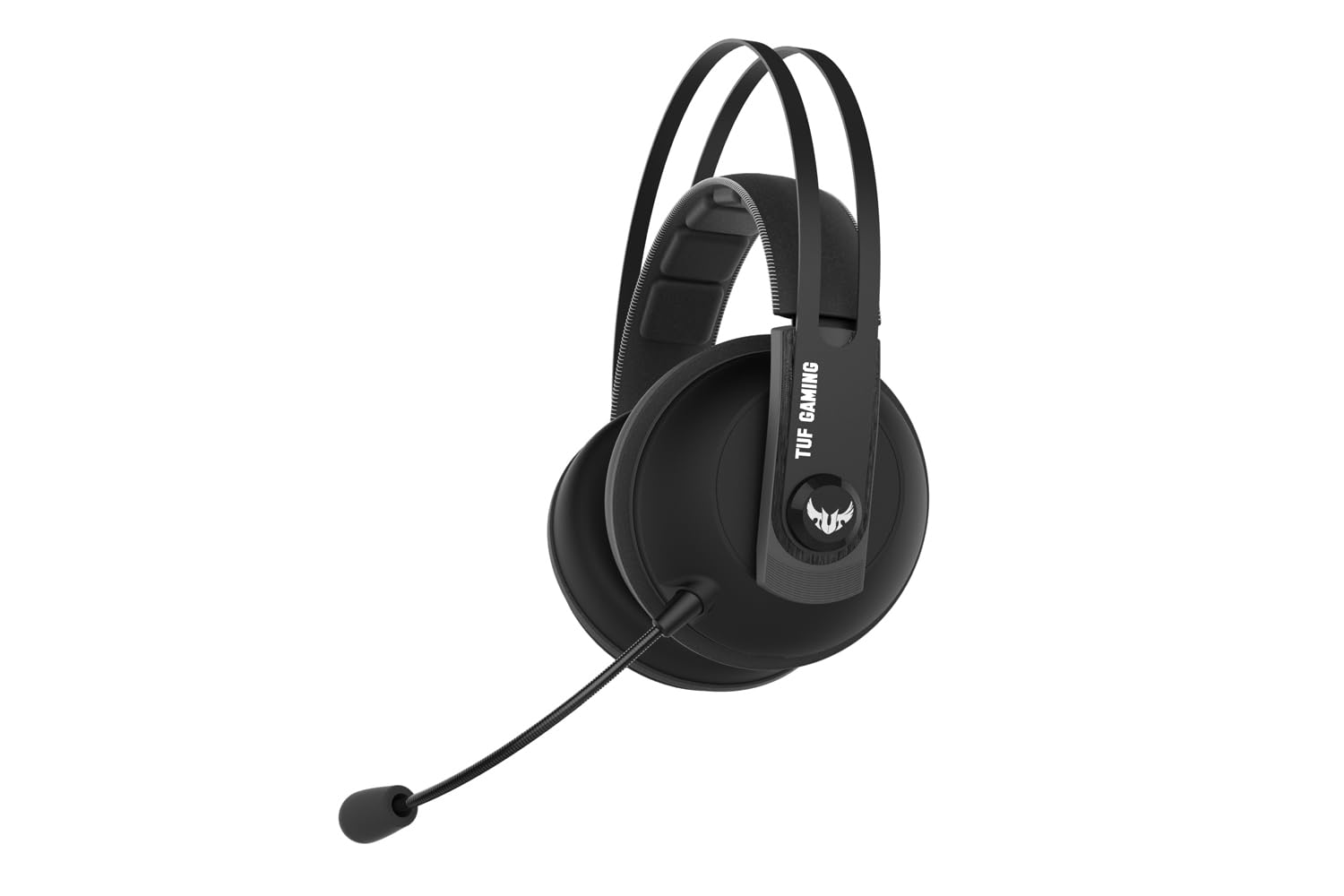 ASUS TUF Gaming H7 Wireless Gun Metal - Auriculares compatibles con PC, Mac y PS4,conexión inalámbrica 2,4 GHz, 15h autonomía, Altavoces Essence de 53 mm, Diadema de Acero Inoxidable, Gun Metal