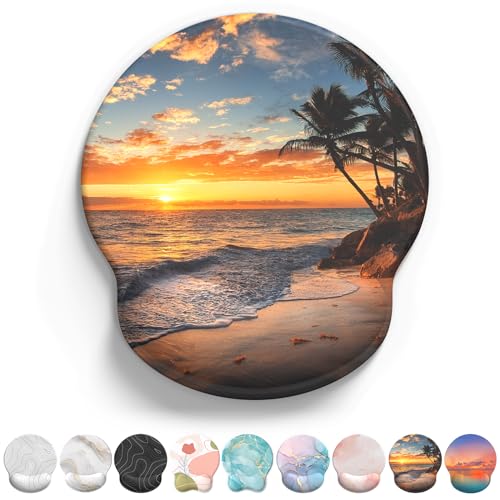 eulps Mouse Pad with Wrist Rest, Comfortable Computer Mousepad with Gel Wrist Support Smooth Surface...